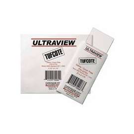 TUFCOTE Dual Purpose Safety/Cover Lens, 2 x 4 1/4, Polycarbonate, Clear