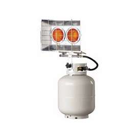 Portable Propane Radiant Heaters, 20,000 Btu/h, 15 h