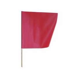 Vinyl Safety Flags, 36 in Height, Reinforced Vinyl, Orange