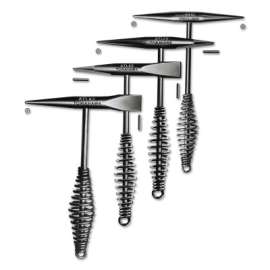 Steel-Grip Tomahawks, 10 1/2 in Long, 15 oz Head, Cone/Cross Chisel, Steel
