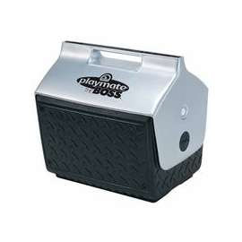 Playmate The Boss Coolers, 14 qt, Black/Silver