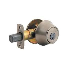 Kwikset 66015RCLRCSK3BX Deadbolt, Metal, Satin Nickel, 2-3/8 to 2-3/4 in Backset