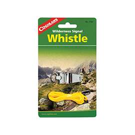 COGHLAN'S 7735 Camp Whistle With Lanyard, Nickel