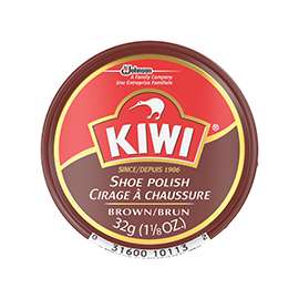 Kiwi 10113 Shoes Polish, Brown, Paste, 1.125 oz Can