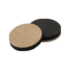 Shepherd Hardware 9408 Slider Pad, Felt Cloth, Beige, 2-1/2 in Dia, 1/2 in Thick, Round
