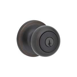 Kwikset 400CV 11P CP K6 Keyed Entry Knob, Venetian Bronze