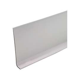 M-D 75499 Wall Base, 120 ft L, 4 in W, Vinyl, Gray/Silver