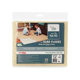 Con-Tact V14738 Rug Pad, 8 ft L, 5 ft W, Non-Slip Surface, Polyester