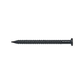 ProSource NTP-074-PS Panel Nail, 16D, 1 in L, Steel, Painted, Flat Head, Ring Shank, Black, 171 lb