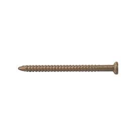 ProSource NTP-079-PS Panel Nail, 16D, 1 in L, Steel, Painted, Flat Head, Ring Shank, Oak, 171 lb
