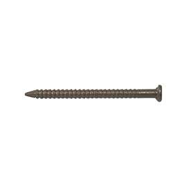 ProSource NTP-090-PS Panel Nail, 16D, 1 in L, Steel, Painted, Flat Head, Ring Shank, Dark Oak, 171 lb