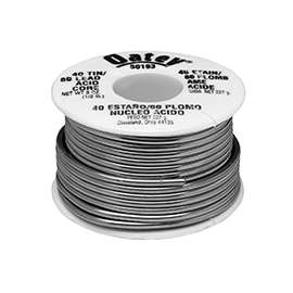 Oatey 50193 Acid Core Wire Solder, 1/2 lb, Solid, Silver, 360 to 460 deg F Melting Point