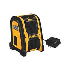 DeWALT DCR006 Portable Bluetooth Speaker, 12, 20 V Battery, Lithium-Ion Battery