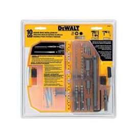 DeWALT DW5366 Anchor Drive Installation Kit, 10-Piece, Carbide