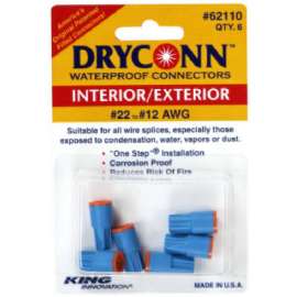 6PK ORG Wire Connector