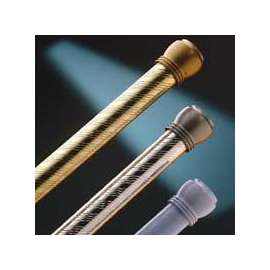 Zenna Home TwistTight 801SS/804SS Shower Curtain Rod, 1-1/4 in Dia Rod, Plastic/Steel, Chrome