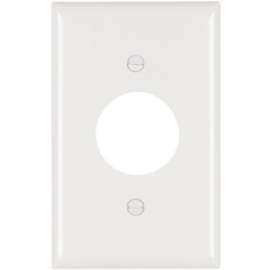 WHT 1G SGL Wall Plate
