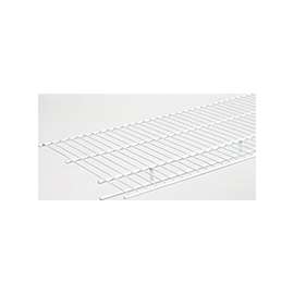 ClosetMaid 1078 Wire Shelf, 80 lb, 1-Level, 12 in L, 96 in W, Steel, White