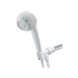 Waterpik SM-451E Handheld Shower Head, 1/2 in Connection, 1.8 gpm, 4 Spray Settings, 5 ft L Hose
