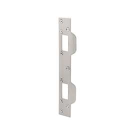 Defender Security U 10385 Security Strike, 6 in L, 1-5/8 in W, Steel, Satin Nickel
