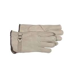 BOSS 4070S Driver Gloves, S, Keystone Thumb, Open Cuff, Cowhide Leather, Tan