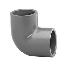 LASCO 806015BC Pipe Elbow, 1-1/2 in, Slip, 90 deg Angle, PVC, SCH 80 Schedule