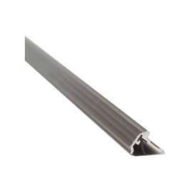 M-D 69956 Astragal Weatherstrip with Vinyl Insert, 3/4 in W, 7/8 in Thick, 84 in L, Aluminum