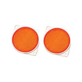 HY-KO CDRF-3A Carded Reflector, 9.63 in L Post, Amber Reflector
