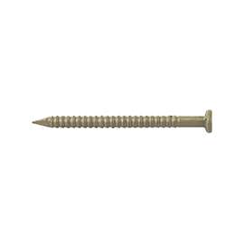 ProSource NTP-085-PS Panel Nail, 15D, 1-5/8 in L, Steel, Painted, Flat Head, Ring Shank, Tan, 171 lb
