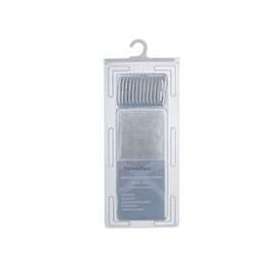 Simple Spaces SD-625CL-3L Shower Curtain with Hook, PVC/Vinyl, Clear, Clear