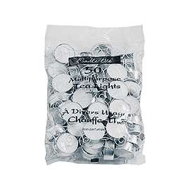 CANDLE-LITE 4231595 Tea Light Candle, White Candle, 3 hr Burning