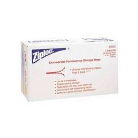 Ziploc Commercial Resealable Bags, 2-Gallon, Plastic