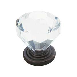 Amerock Traditional Classics Series 14303ORB Cabinet Knob, 1-3/8 in Projection, Acrylic/Zinc, Oil-Rubbed Bronze