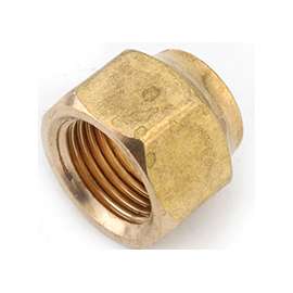Anderson Metals 754018-04 Nut, 1/4 in, Flare, Brass
