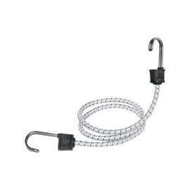 KEEPER Twin Anchor 06274 Bungee Cord, 24 In L, Rubber, Hook End