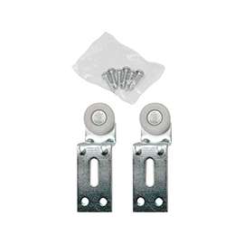 Prime-Line N 6515 Roller Assembly, 1 in Dia Roller, Side Mounting, Steel, Silver