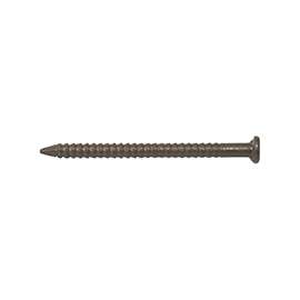 ProSource NTP-174-PS Panel Nail, 16D, 1 in L, Steel, Painted, Flat Head, Ring Shank, Dark Oak