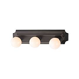 Boston Harbor 045233-VB Vanity Bar Fixture, 100 W, 3-Lamp, G Lamp, Steel Fixture, Venetian Bronze Fixture