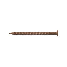 ProSource NTP-161-PS Panel Nail, 15D, 1-5/8 in L, Steel, Painted, Flat Head, Ring Shank, Brown