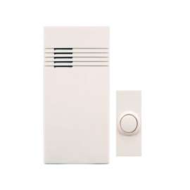 Heath Zenith SL-7306-03 Doorbell Kit, Wireless, 85 dB, Black/White