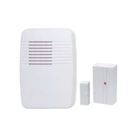 Heath Zenith SL-7368-02 Entry Alert Kit, Wireless, Ding, Ding-Dong, Westminster Tone, 75 dB, White