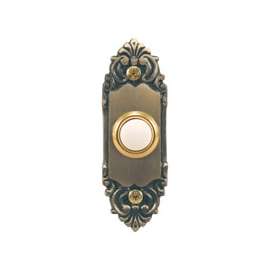 Heath Zenith SL-709-00 Pushbutton, Wired, Metal, Lighted