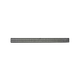 NDS 543 Mini Channel Grate, 3 ft L, 2-3/4 in W, 1/4 x 5/16 in Grate Opening, Polypropylene, Black