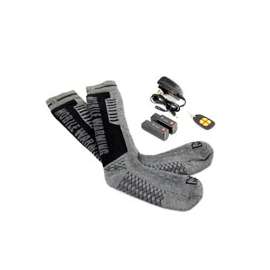 Mobile Warming MW18A03-M10-14 Standard Socks, L, Polyester, Dark Gray