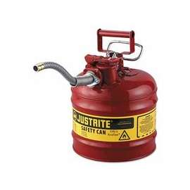 Type II AccuFlow Safety Cans, Flammables, 1 gal, Red