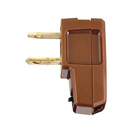 Eaton Wiring Devices BP2600-6B-L Electrical Plug, 2 -Pole, 15 A, 125 V, NEMA: NEMA 1-15, Brown