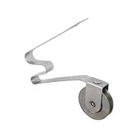 Prime-Line B 746 Adjustable Spring Tension Roller Assembly, 1 in Dia Roller, 1/4 in W Roller, Stainless Steel Roller