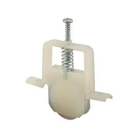 Prime-Line B 691 Adjustable Roller Assembly, 1 in Dia Roller, 1/4 in W Roller, Polyethylene Roller, Concave Roller