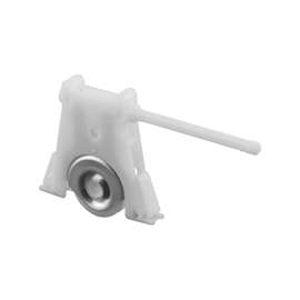Prime-Line B 715 Adjustable Roller Assembly, 1-1/4 in Dia Roller, 5/16 in W Roller, Polyethylene Roller, Concave Roller