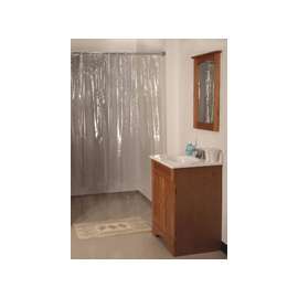 Simple Spaces SD-MCP01-C3L Shower Curtain, Vinyl, Clear, Clear